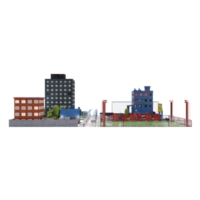 3D-Stadt isoliert png