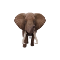 elefante africano 3d isolado png