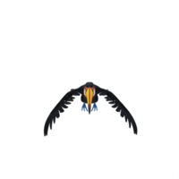 3d toucan bird isolated png