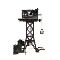 Old tower with an elevator png