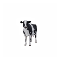 vache 3d isolée png