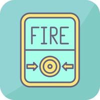 Fire Button Vector Icon