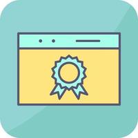 Unique Web Award Vector Icon