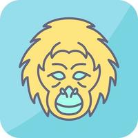 Orangutan Vector Icon