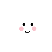 cute white star character in cartoon png