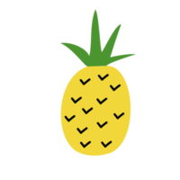 schattig ananas tekenfilm png