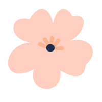 cute pink flower illustration png