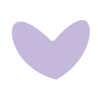 joli coeur violet png