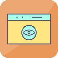 Unique Web Visibility Vector Icon