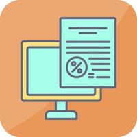 Online Tax Vector Icon