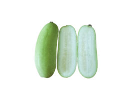 vue de dessus des citrouilles vertes sur fond transparent png