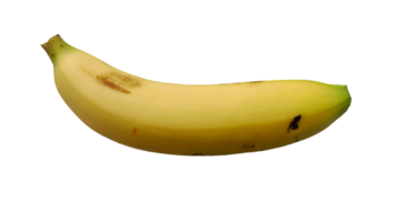 golden banana healthy fruit on transparent background