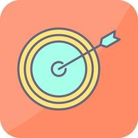 Unique Dartboard Vector Icon