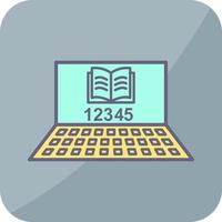 Unique Online Study Vector Icon