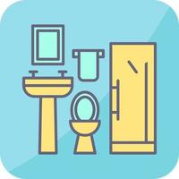 icono de vector de baño