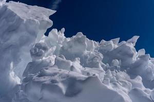 north pole fragmented pack snow polar iceberg photo