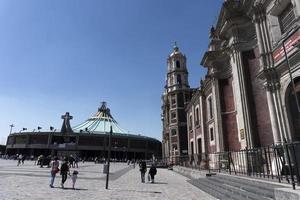 MEXICO CITY, MEXICO - NOVEMBER 4 2017 - Pilgrims at Guadalupe Cathedral photo