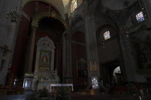 MEXICO CITY, MEXICO - NOVEMBER 4 2017 - Pilgrims at Guadalupe Cathedral photo