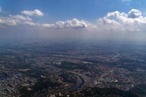 Prague aerial view panorama photo