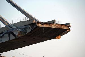 morandi collapsed bridge in genoa photo