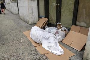 covid homeless in new york usa photo