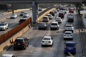 MEXICO CITY, MEXICO - FEBRUARY 3 2019 - Mexican metropolis capital congested traffic photo