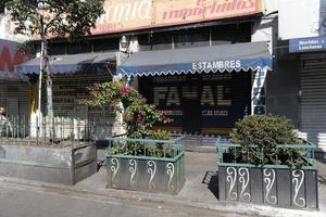 MEXICO CITY, MEXICO - NOVEMBER 5 2017 - People at town street market photo