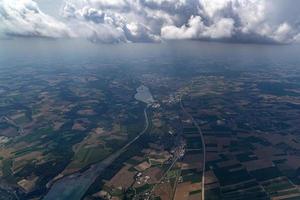 bavaria germany farmed fields aerial view landscape photo