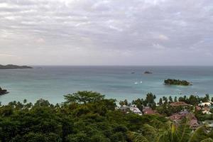 isla de praslin seychelles paraíso playa panorama foto