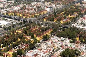 ciudad de méxico vista aérea paisaje urbano panorama foto