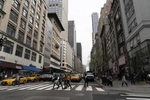 NEW YORK, USA - MAY 5 2019 - City streets congested traffic jam photo