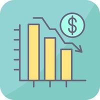 Chart Down Vector Icon
