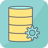 Unique Database Management Vector Icon