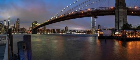 new york night view from brooklyn photo