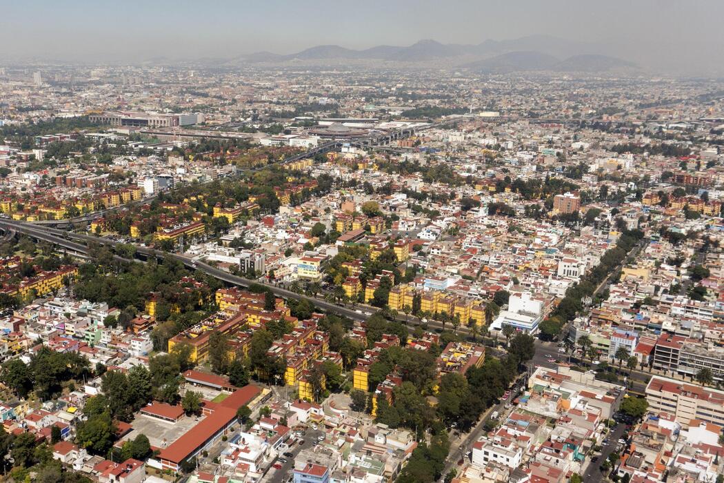 Mexico States Stock Photos Images - Mexico City Aerial View Cityscape Panorama Photo.JPG