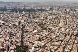 mexico city aerial view cityscape panorama photo