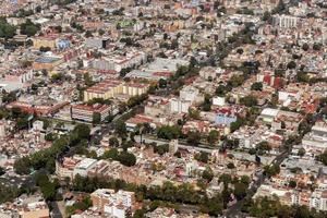 mexico city aerial view cityscape panorama photo