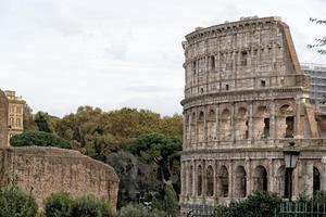 Colosseum detail in rome photo