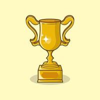 trofeo de la copa de fútbol de oro. trofeo de campeón, copa de oro brillante, premio deportivo. premio ganador. campeón trofeo ganador trofeo premio vector