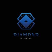 plantilla de diseño de logotipo de icono de diamante vector