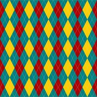 beautiful seamless geometric pattern with argyle background vector