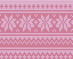hermoso patrón de punto rosa sin costuras vector