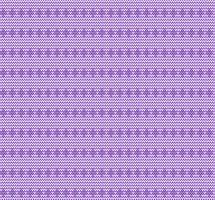 beautiful purple seamless knitted pattern vector