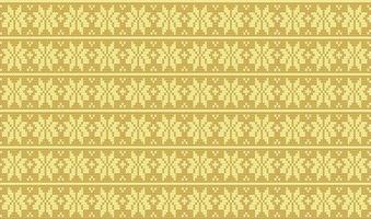 beautiful yellow seamless knitted pattern vector