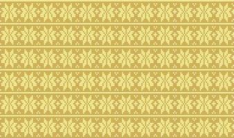 beautiful yellow seamless knitted pattern vector