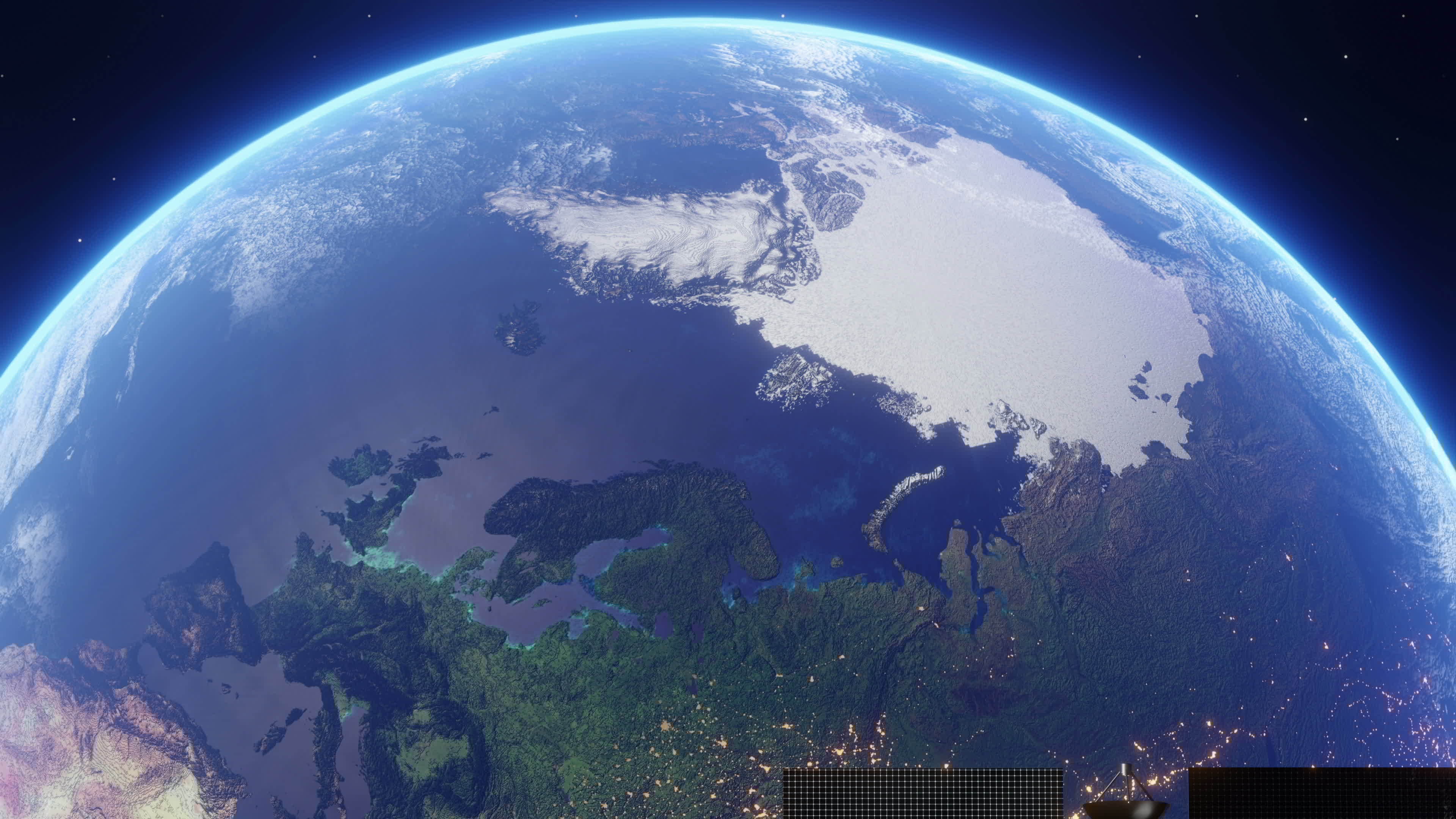 Erath and Satellite Space Background 18762606 Stock Video at Vecteezy