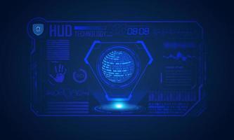 Modern HUD Technology Screen Background vector