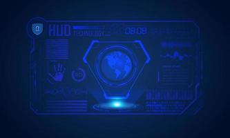 Modern HUD Technology Screen Background vector