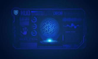 Modern HUD Technology Screen Background vector