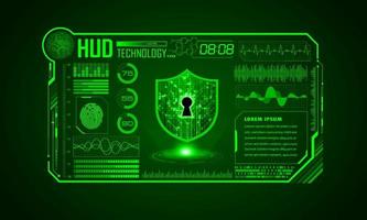 Modern HUD Technology Screen Background vector